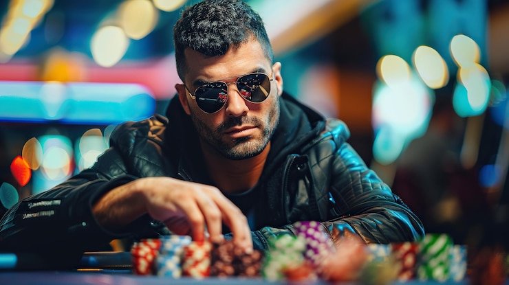 Dealer langsung bettor365 dalam studio Three Card Poker dengan setup multi-kamera profesional